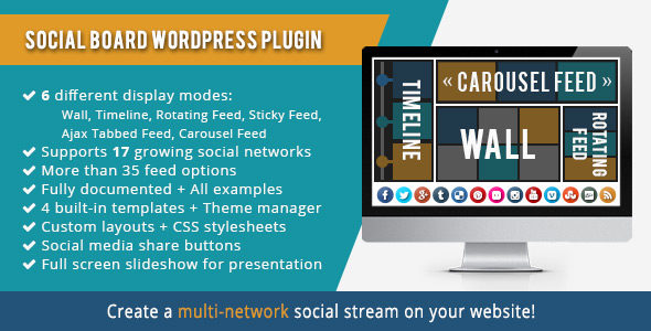 WordPress Social Board Social Media Plugins