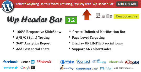 WP Header Bar WordPress Notication Plugins